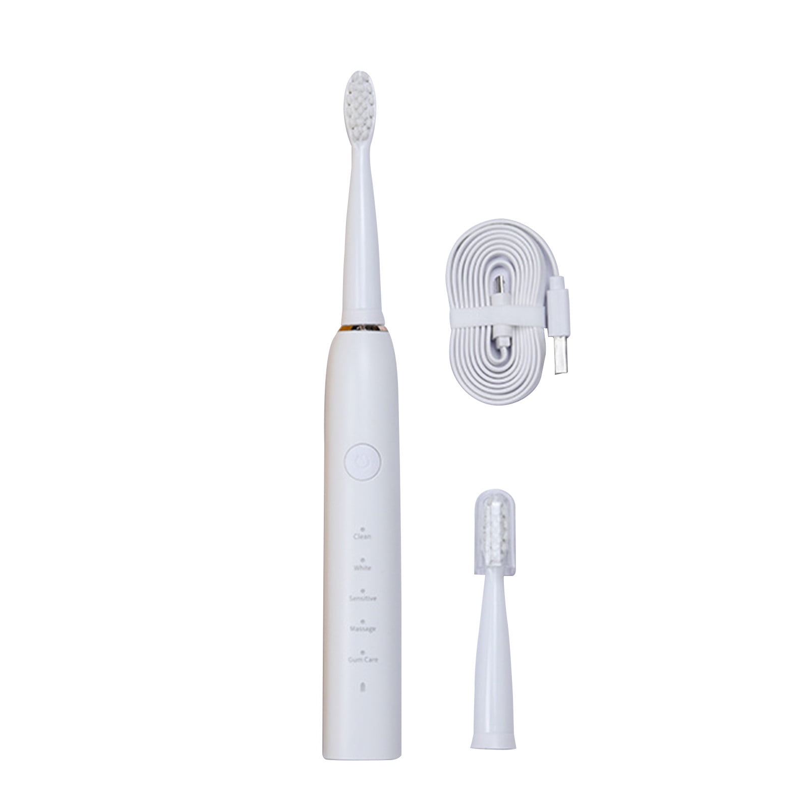 FFENYAN Electric Toothbrush With 2 Brush Heads 5 Modes Electric Toothbrush For Adults Travel Rechargeable Power Toothbrush With Timer