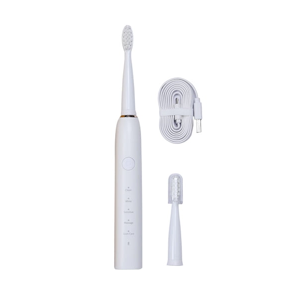 FFENYAN Electric Toothbrush With 2 Brush Heads 5 Modes Electric Toothbrush For Adults Travel Rechargeable Power Toothbrush With Timer