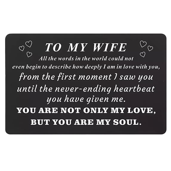 Dengmore Engraved Metal Greeting Card Postcard Business Card Wallet Clip Card Holiday Greeting Cards