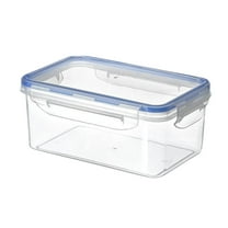 Dengmore Food Storage Vacuum Extra Large Food Containers with Airtight Lids Transparent Plastic Storage Box Kitchen Sealed Jar Storage Tank for Flour Sugar Rice Baking Supply Clear Lunch Box
