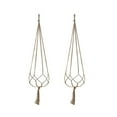 thumbnail image 1 of Dengmore Eye Catching Decoration 2PCS Plant Hanger Flower Pot Cotton Rope Wall Plant Holder Indoor Home Decor, 1 of 1