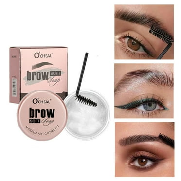 Dengmore Eyebrow Styling Cream Colorless Eyebrow Styling Soap Natural Stereoscopic Eyebrow Cream Eyebrow Styling Gel Eyebrow Tint Paste Brow Pomade Shaping Beauty Makeup for Eyebrow 8g