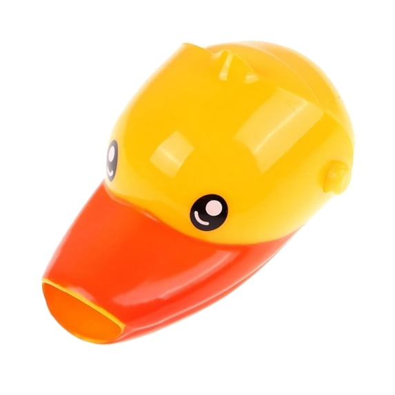 Duck Shaped Kids Faucet Extender Splash Proof Toddler Water Spout Helper Easy Snap On for Bathroom and Kitchen Hand Washing