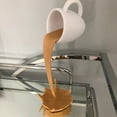 thumbnail image 1 of Dengmore Floating Coffee Cup Mug Sculpture Kitchen Decor Pouring Spilling Decoration, 1 of 9