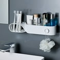 thumbnail image 1 of Dengmore Floating Shelves Bathroom Wall Mounted Storage Rack No-Drilling Toiletries Holder Large Capacity Shower Caddy Bathroom Shower Organizer for Indoor Home Kitchen Bathroom Toilet, 1 of 8