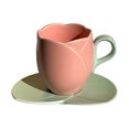 thumbnail image 1 of Dengmore Flower-shaped Fairy Coffee Cup Ethereal Flower Ceramic Mug for Couple Friends Fae Blossom Teacup Cottagecore Floral Teacup Christmas New Year Gifts, 450ml, 1 of 5