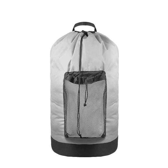 Dengmore Foldable Mesh Laundry Hamper Oxford Cloth Bag Travel Drawstring Backpack Laundry Bag Dirty Clothes Storage Bag Waterproof Dirty Clothes Bag