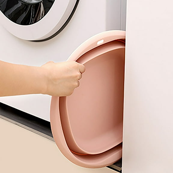 Dengmore Foldable Washbasin Student Washbasin Portable Travel Plastic Compression Basin Folding Water Basin Household