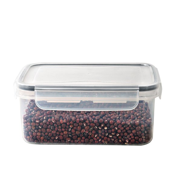 Dengmore Food Storage Extra Large Food Containers with Airtight Lids Transparent Plastic Storage Box Kitchen Sealed Jar Storage Tank for Flour Sugar Rice Baking Supply