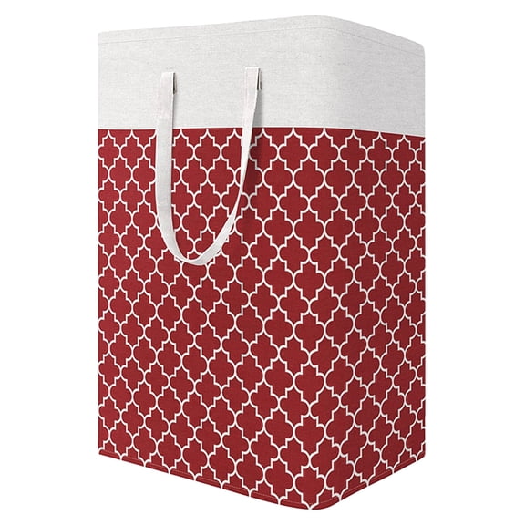 Dengmore Freestanding Waterproof Clothes Hamper Storage Basket Large Capacity Clothes Basket Folding Buckets For Household Lantern Printing Receptacle Buckets