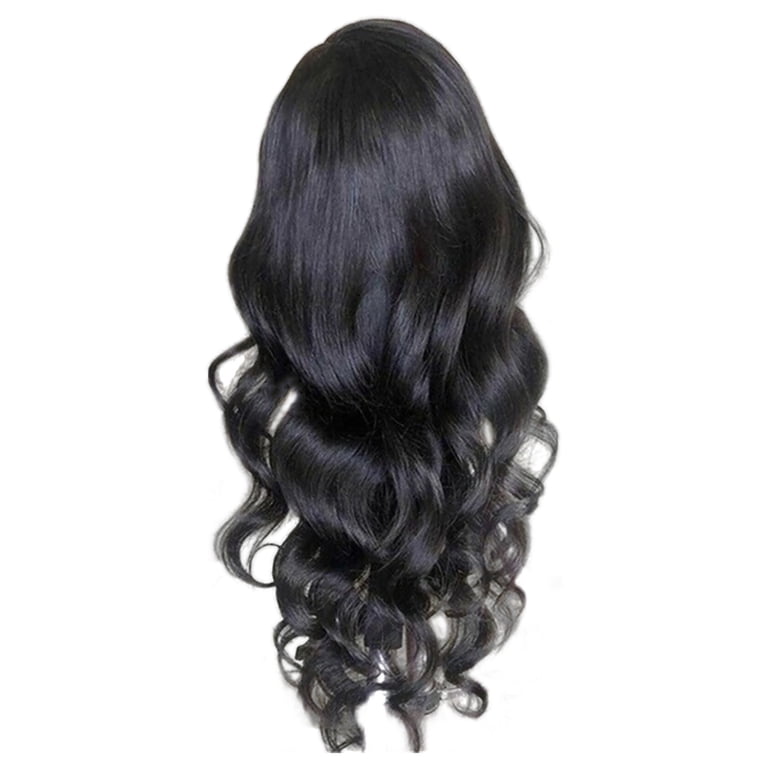 Dengmore Front Lace Wig Long Curly Hair Black Big Wave  display picture 3