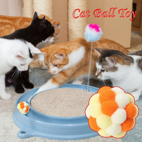 Dengmore Funny Cat Toy Stretch Ball Juguetes Cats Creative Colorful Interactive Pussy Toy