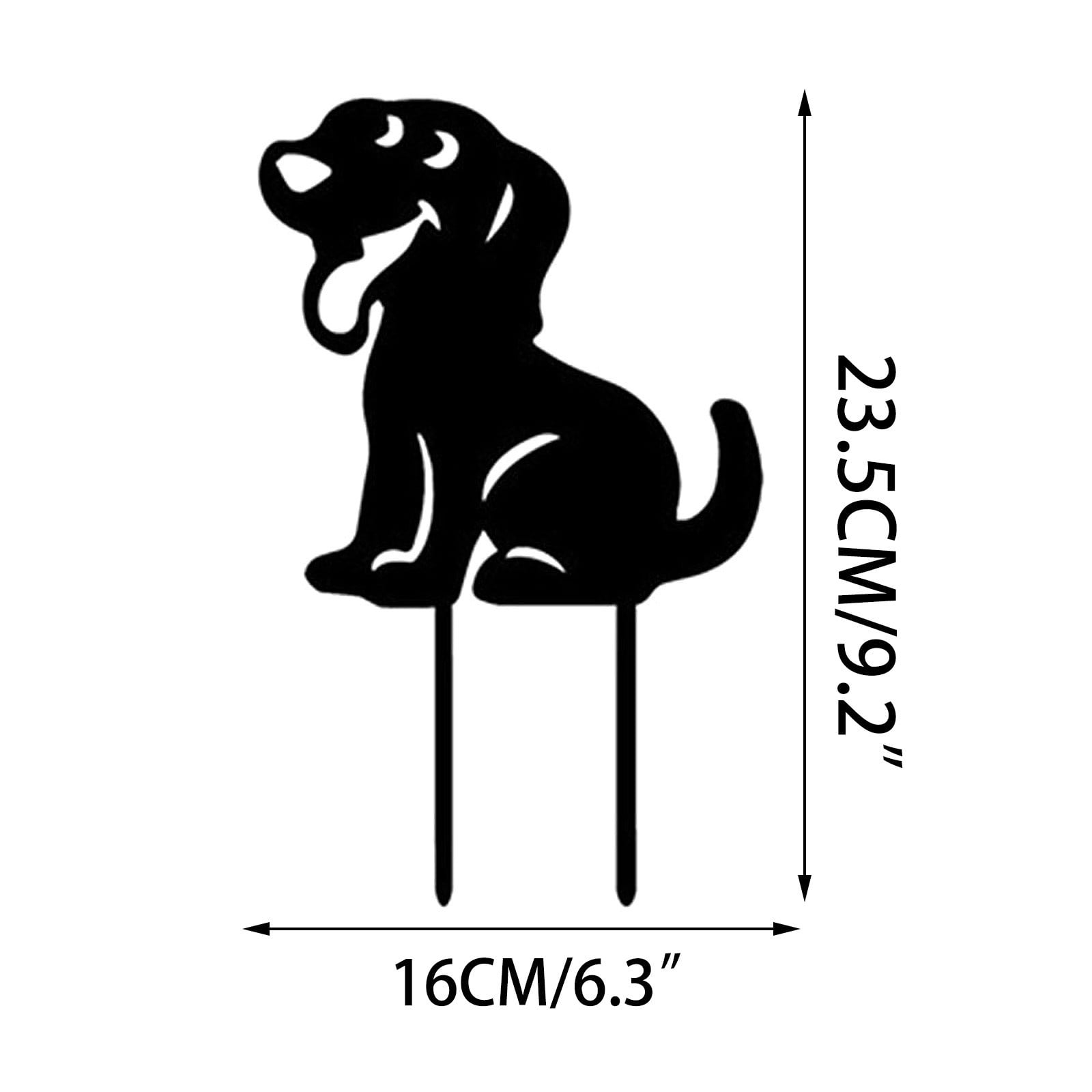 Dengmore Garden Label Yard Art Garden Inserts Animals Hollow Inserts ...