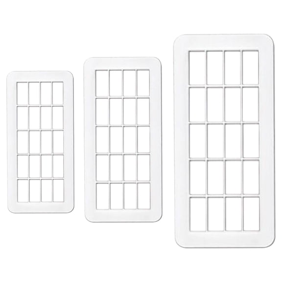 Dengmore Geometric Figure Cake Cutting Multifunctional Cake Cutter Cake Decoration white