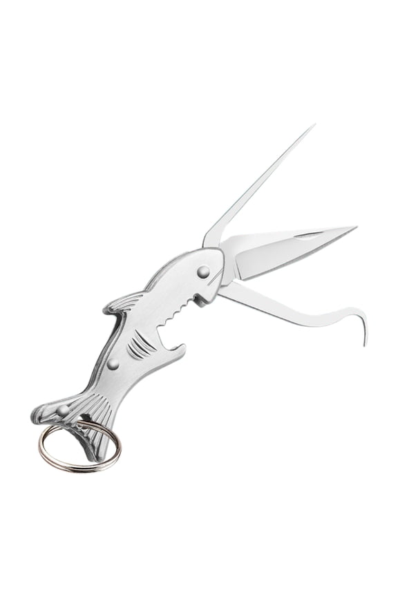 Dengmore Gift Multifunctional Foldable Keychain Stainless Steel Toothpick Knife Pick Teeth Carry Ultra fine Anti plug Tooth Hook Crochet Can Open Bottle Buckle Teeth