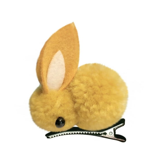 Dengmore Hair clip Cute Rabbit Girl Hair Clip Elastic Hair Clip Children Furry Curly Hair Ponytail Hair Clip Hair Clip
