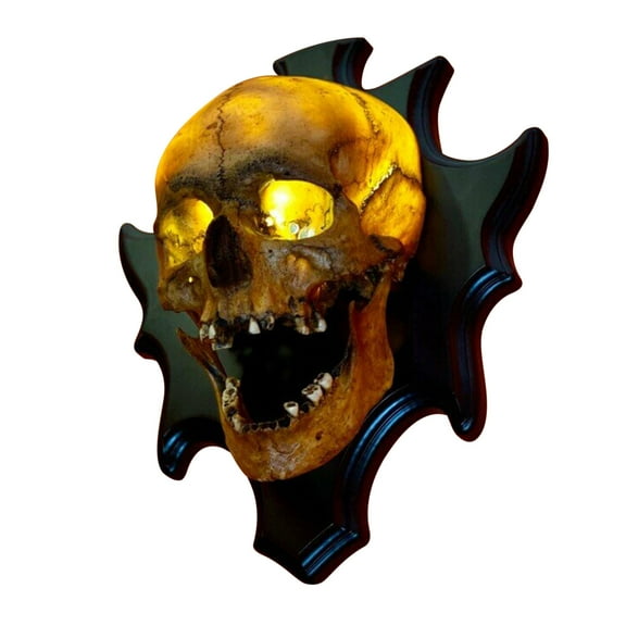 Dengmore Halloween Singing Skull Lamp Skeleton Night Light Wall Decorations Halloween Home Walls Fine Horror