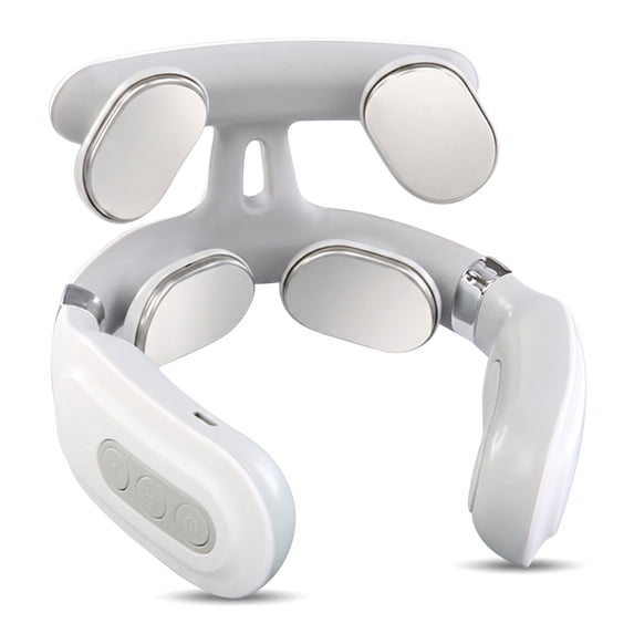 Heating Neck Massager Electric Plus Massager For Neck And Shoulder Pain Relief Muscle Relaxation Floating 4 Head Vibrator Heating Neck Heating Massager for Pain Relief, Kneading, Ideal Gift for Mom