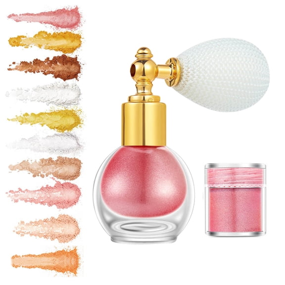 Dengmore High Light Spray for Body High-gloss Brightening Powder Spray Body Powder Spray Glitter Powder Glowing & Shimmer Skin with Replacement Pack