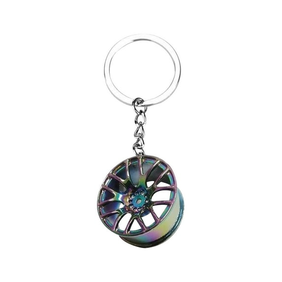 Dengmore Home Soft Decorations Fit Wheel Rim Keychains Creative Auto Part Car Keyring Key Chains Rings decors