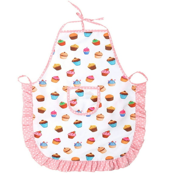 Dengmore Kids Apron and Chef Hat Set, Kids Chef for Boys Girls Baking Gardening