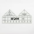 thumbnail image 1 of Dengmore Kitchen Utility Tools Culinary Supplies Quilt Ruler Ruler Non Slip 90° Degree Double Strip Clothing Design Ruler Acrylic 90° Ruler Hand Sewing Cutting Ruler, 1 of 9