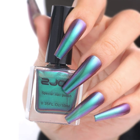 Dengmore Magic Aurora Shifting Nail Polish Holographic Color Change Effect No Bake Required Fast Dry Formula Chip Resistant and Fade Proof Lasting Wear 10ml