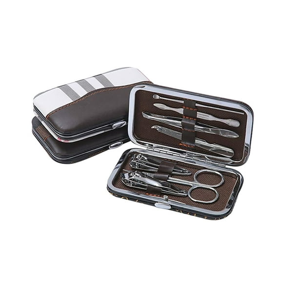 Dengmore Manicure Set 7PCs Nail Clippers Beauty Tool Portable Set Professional Grooming Kits Nail clippers Tools Stainless Steel Nail Clippers Manicure Tools Household, Women