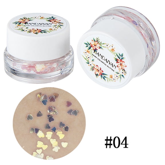 Dengmore Mermaid Sequin Glitter Gel Paste, Glistening Eye Shadow & Hair Gloss, Long Lasting Sparkling Formula for Makeup, 0.18 oz