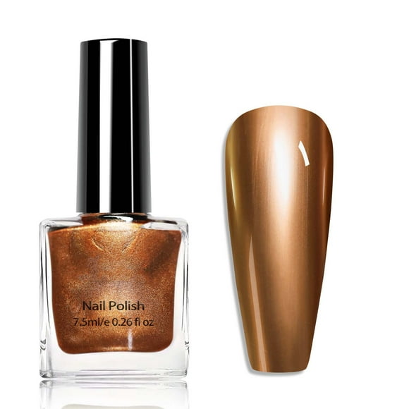 Dengmore Metallic Gel Nail Polish 7.5ml Mirror Chrome Gel Nail Polish, Upgraded Metal Gel Polish, Long-Lasting Mirror Shine Effect Metallic Nail Gel Soak Off UV/LED DIY Nail Art
