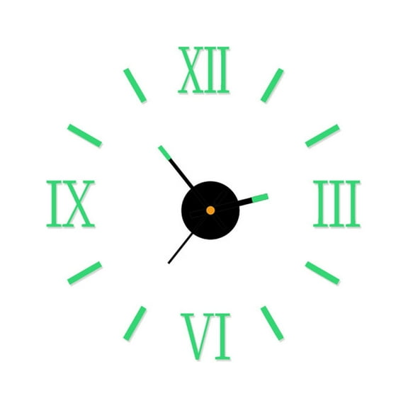 FFENYAN Modern Silent Art Decorative Wall Clock DIY Luminous Stereo Digital Wall Clock Creative Wall Sticker Clock Living Room Decoration Clock