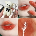 thumbnail image 1 of Dengmore Moisturizing Lipstick White Bear Keychain Lip Glaze Super Lustrous Glass Shine Lipstick Non Greasy Mirror Gloss Lipstick Shine Shimmer Tinted Sheer Color Lip Stick 1.7ml, 1 of 6
