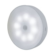Dengmore Motion Sensor Night Light Indoor Rechargeable Small Led Closet Light White Wireless Activated Sensored Smart Cabinet Lights Battery Operated for Hallway Stairs Bedroom