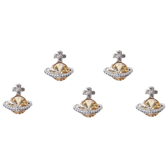 Dengmore Nail Art Alloy Planet Jewelry Shiny Multi-Color Light Luxury Diamond-studded Nails