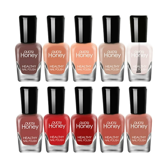 Dengmore Nail Polish Set Quick-Drying Peelable Tearable Nail Polish Salon Gel Manicure and Nail Art DIY at Home 5ML * 10 Bottles