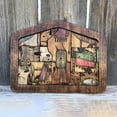 thumbnail image 1 of Dengmore Nativity Puzzle With Wood Burned Design,Wooden Jesus Puzzle Set Photo Frame, 1 of 9