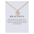 thumbnail image 1 of Dengmore Necklace Sweet Butterfly Necklace Acrylic Color Clavicle Chain Necklace, 1 of 2
