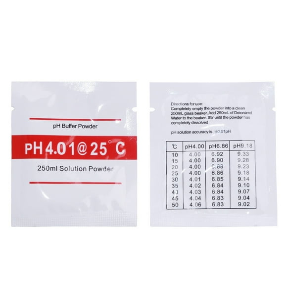 Dengmore PH Calibration Powder Bag Calibration Buffer PH 4.01 Calibration PH Meter White