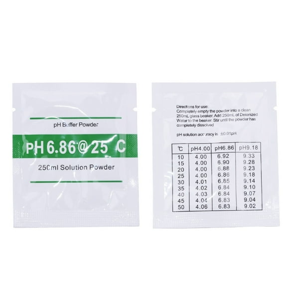 FFENYAN PH Calibration Powder Bag Calibration Buffer PH 6.86 Calibration PH Meter White