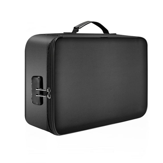 Dengmore Plastic Presentation Book File Folder Document File Information Fireproof Storage Bag Travel Multi functional Waterproof And Fireproof Storage Soft Box