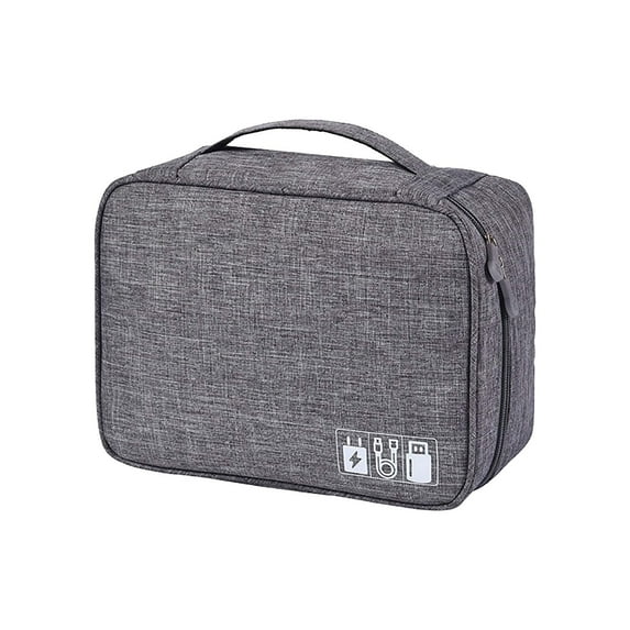 Dengmore Portable Cable Organizer Bag Travel Electronics Organizer Storage Electronic Accessories Case for Cord Phone Charger Flash Drive Travel Tech Storage Bag