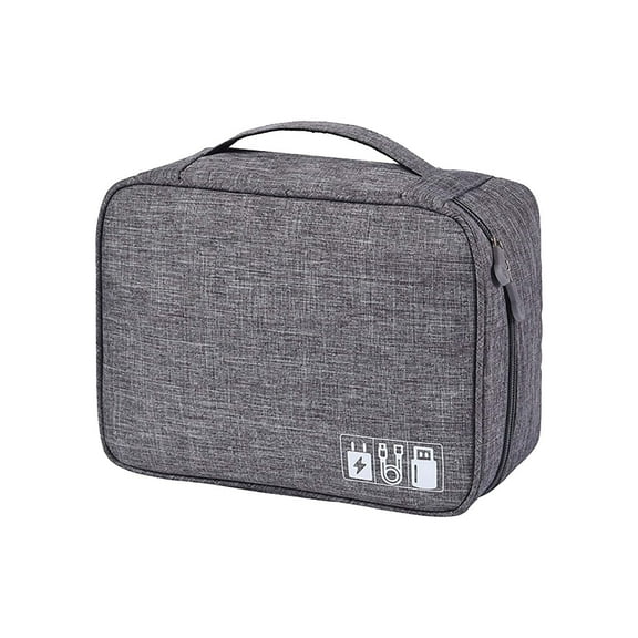 Dengmore Portable Cable Organizer Bag Travel Electronics Organizer Storage Electronic Accessories Case for Cord Phone Charger Flash Drive Travel Tech Storage Bag