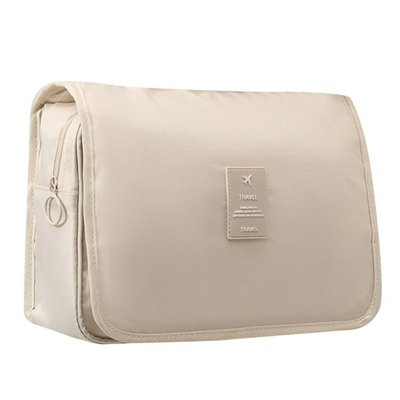 Dengmore Portable Storage Bag with Foldable Hooks Large Capacity Wash Bag Makeup Organizer Travel Toiletry Bag Skin Care Bag