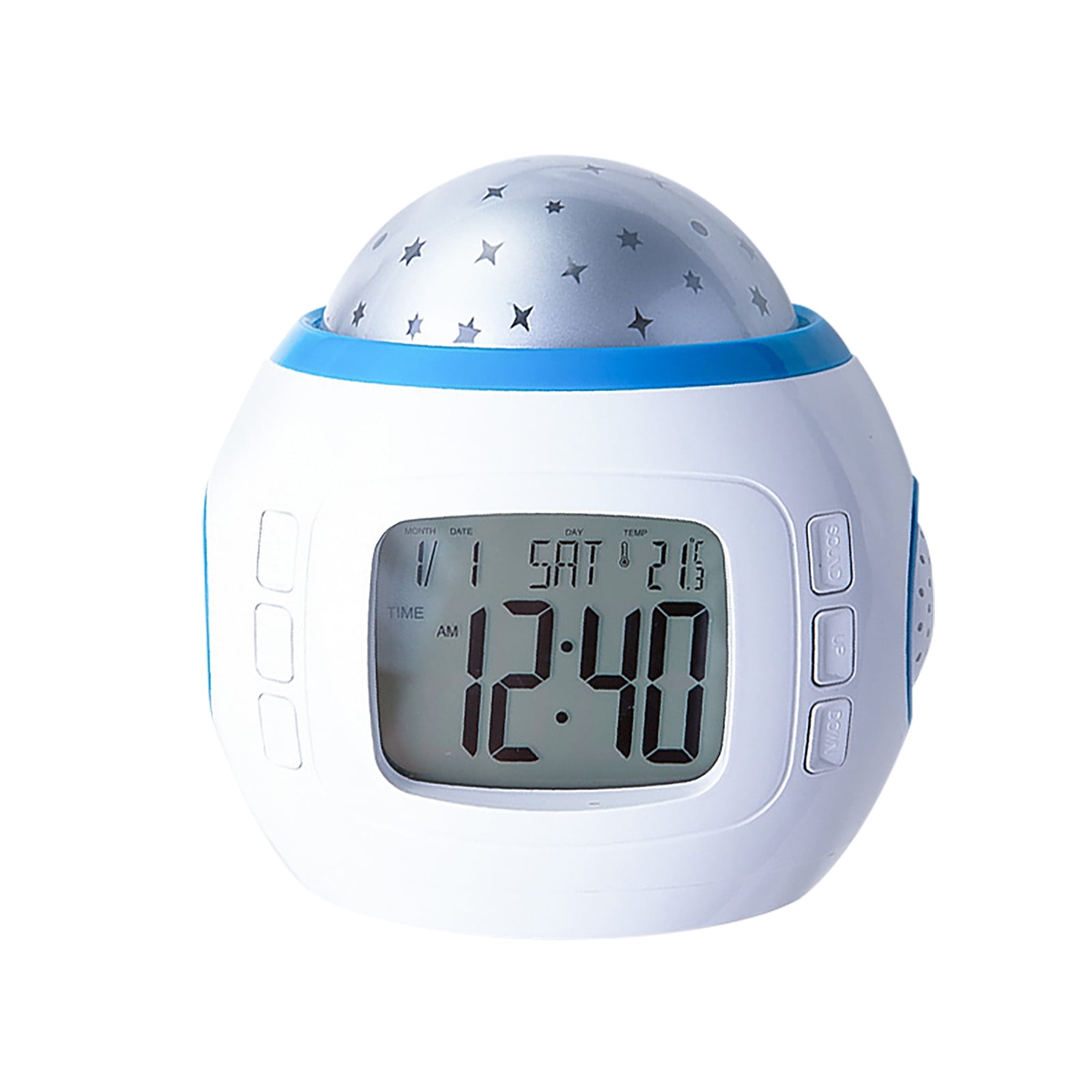 Fridja Projection Luminaire With Multi-Function Bedside Alarm Clock ...