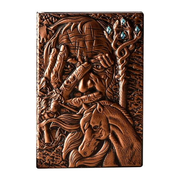 Dengmore Reusable Notebook Retro Embossed Magician Notebook European style Notepad Three dimensional A5 Diary 100 Pages