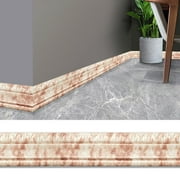Dengmore Self Adhesive Flexible Foam Molded 3D Adhesive Decorative Wall Molding Line Baseboard Wallpaper Border Waterproof Wall Sticker For Living Room