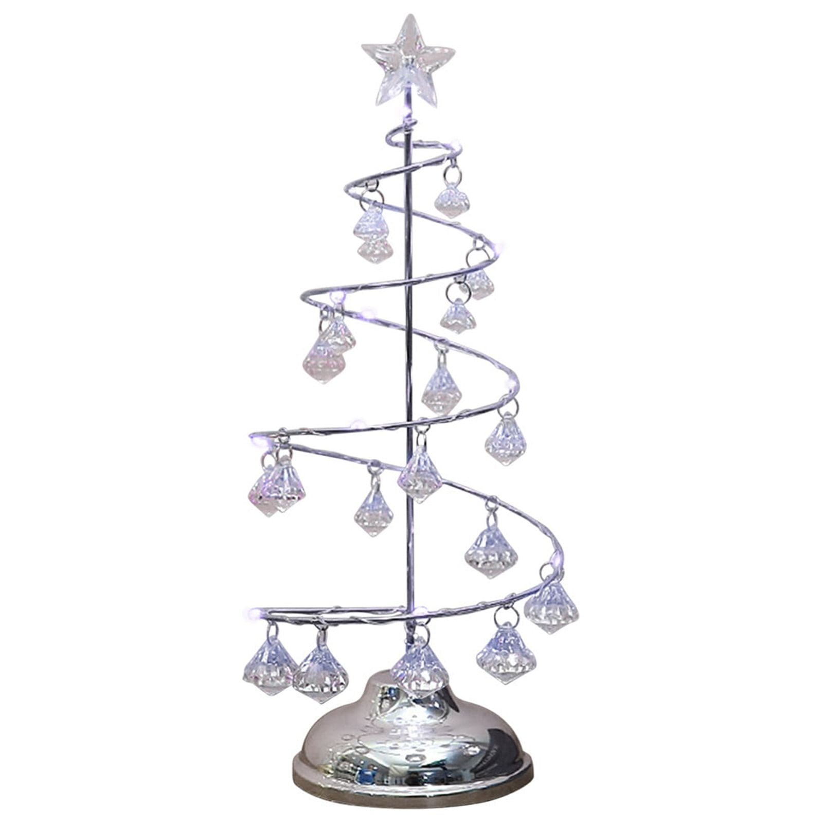Dengmore Small Christmas Tree with Light Crystal Christmas Tree Lights