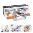 thumbnail image 1 of Dengmore Stainless Steel Dough Croissant Rolling Pin Roller Cutter Baking Tool DIY for Kitchen, 1 of 7