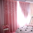 thumbnail image 1 of Dengmore Starry Sky Sheer Curtain Tulle Window Treatment Voile Drape Valance Double deck, 1 of 6