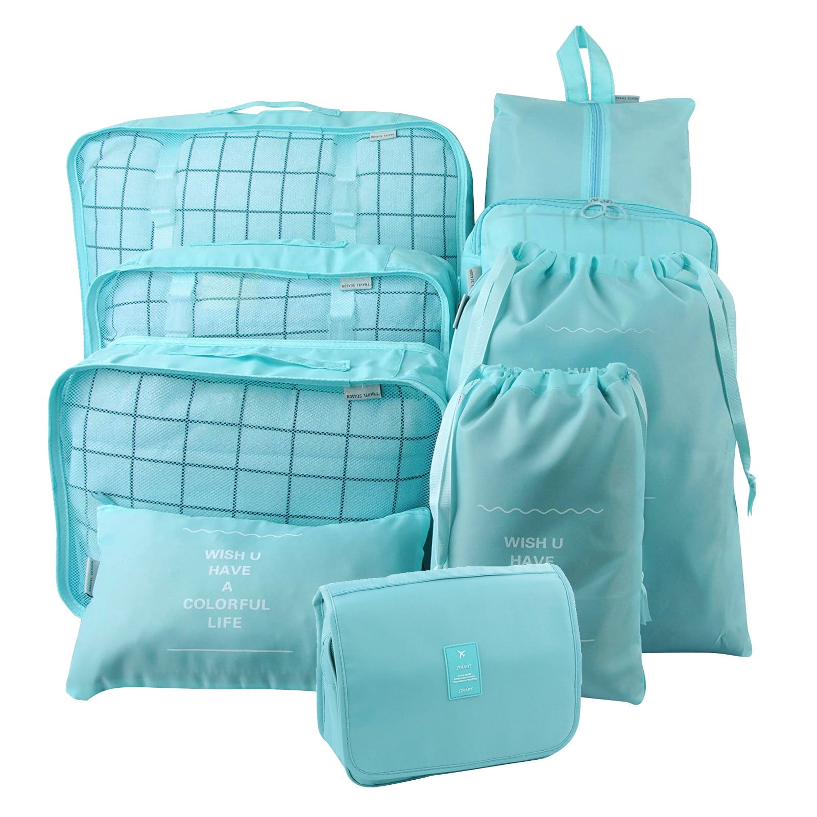 Dengmore Storage Bag Suitcase Clothes Travel Shoes Underwear Storage Bag  Organizer Bag Set 